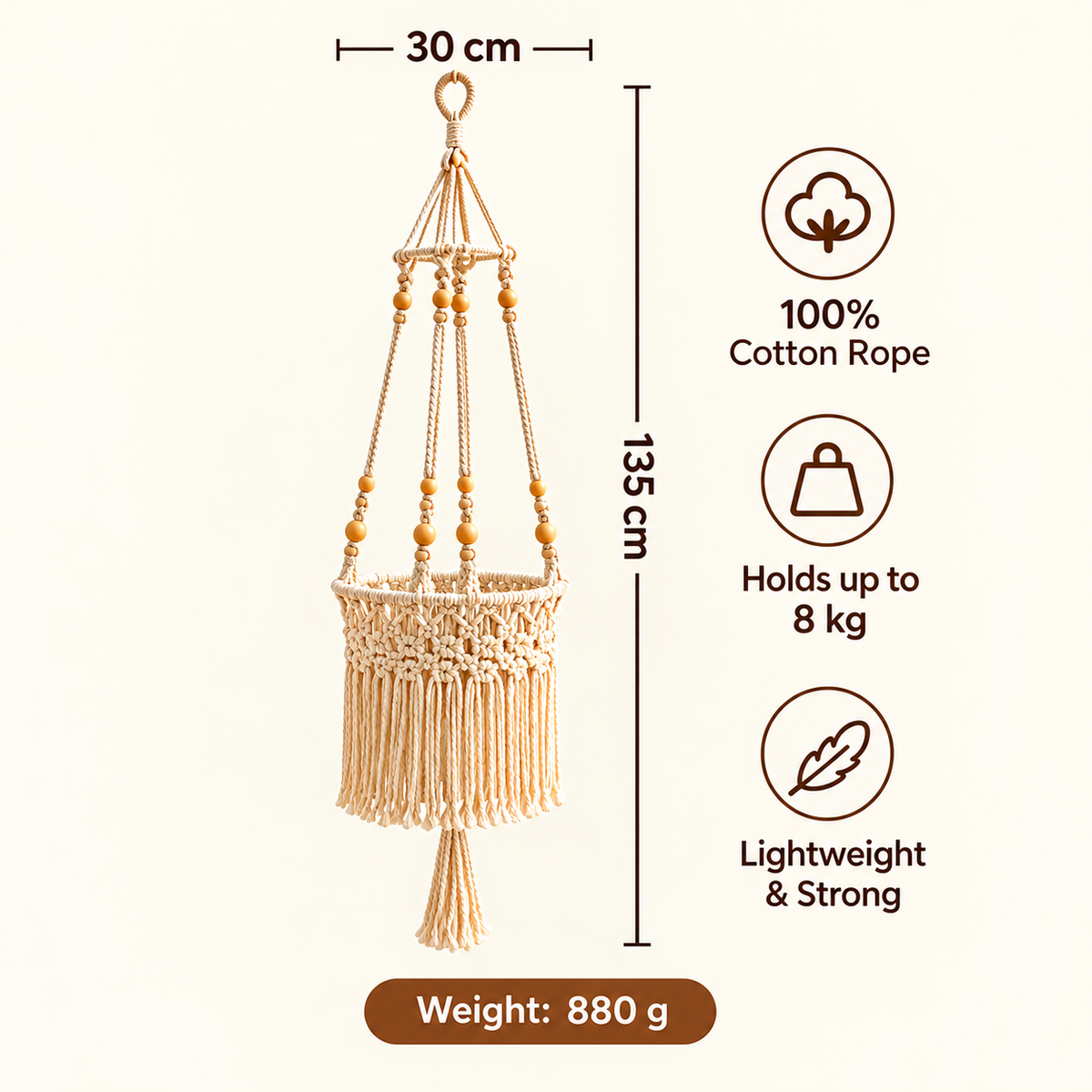 Pawkartz Hand-Woven Bohemian Cat Hammock